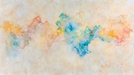 Ethereal Watercolor Landscape Celestial Hues and Whispers