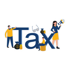 Finance vector, vector illustration, Flat vector, office vector, tax illustration