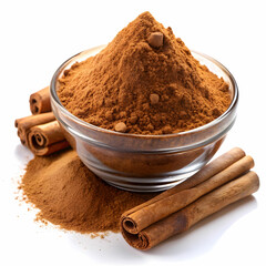 A single cinnamon stick isolated on a transparent background, ideal for culinary designs, spice-themed visuals,