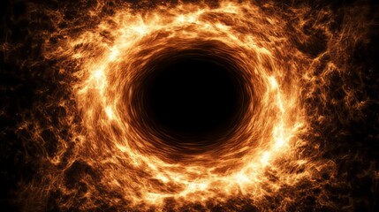Fiery Vortex Cosmic Inferno Tunnel of Light and Energy