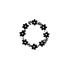 Fototapeta premium Floral Wreath