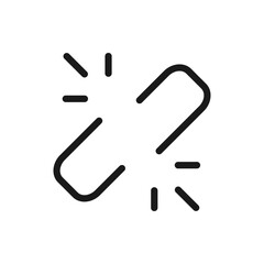 Obraz premium Unlink icon