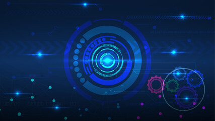 vector illustration Abstract vector speed technology abstract background Abstract futuristic digital technology background. Illustration Vector Abstract 