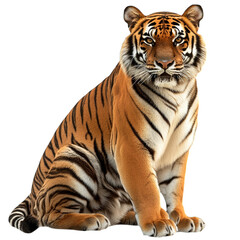 Fototapeta premium tiger isolated on white background