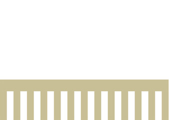 This is an illustration of a wooden fence.