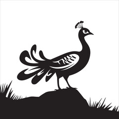 Fototapeta premium Geometric Peacock Feather Vector