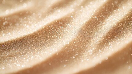 A sandy beach with a lot of glitter on it