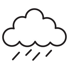 cloud rainy weather icon