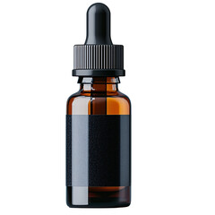 Amber Glass Dropper Bottle Mockup  Product Packaging  Essential Oil  Serum  Medicine