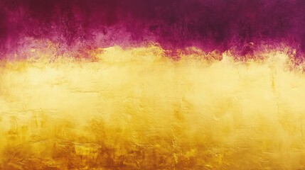 Obraz premium An ethereal composition showcasing a gradient from golden yellow tones at the bottom left to deep magenta at the top right. 