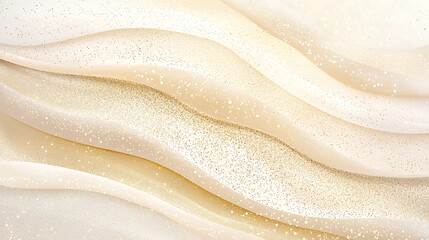 A white and gold striped background with a lot of glitter