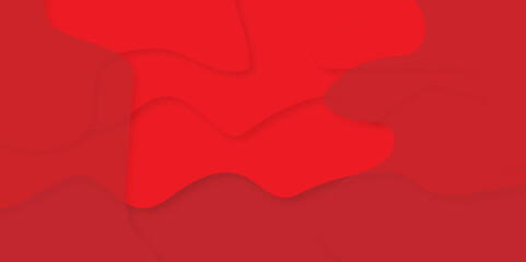 Fototapeta premium Red color wave curve Christmas and valentine illustration decoration.