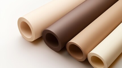 Fototapeta premium Sleek Mocha Mousse Paper Background with Soft Brown and Beige Tones, Ideal for Elegant and Professional Designs