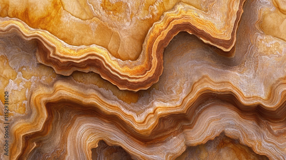 Poster abstract layered stone texture in warm earthy tones showcasing natural geological patterns and intri