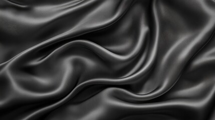 Obraz premium Sleek gray fabric background with elegant draping and smooth texture for stylish design projects or creative presentations