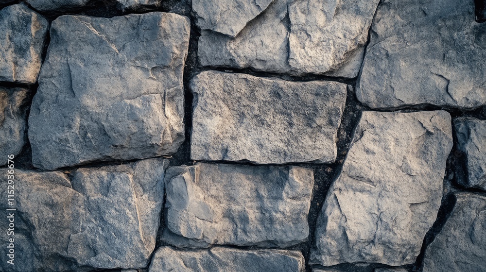 Poster rugged natural stone wall texture for architectural and design backgrounds in various creative proje