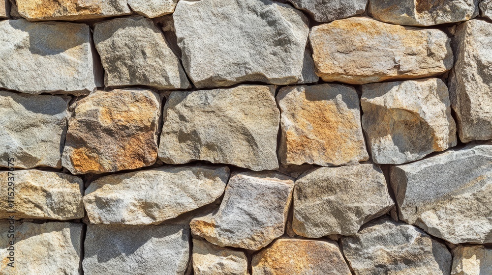 Poster natural stone wall texture with varied colors and shapes for backgrounds and design elements in arch