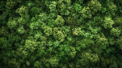 Fototapeta premium Lush green foliage texture creating a vibrant nature background for design use and environmental themes.