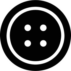 Simple vector icon button for clothes