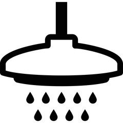 simple vector icon shower head