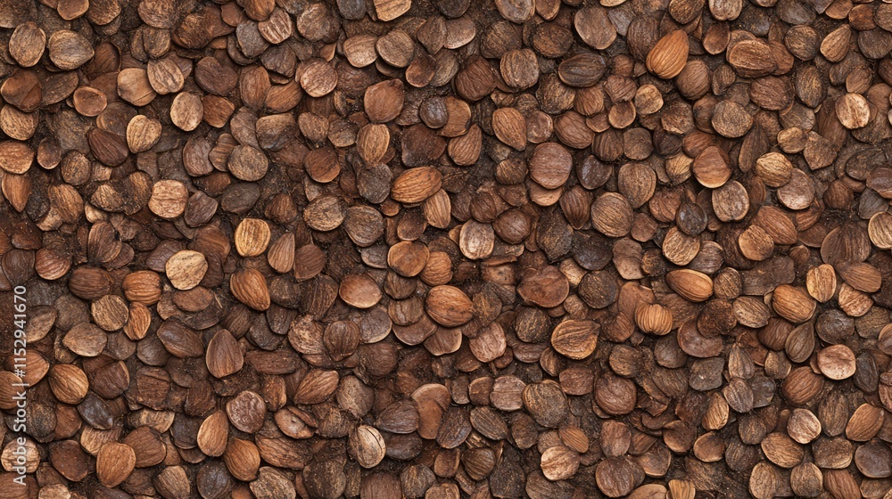 Poster walnut shell texture background showcasing a rich pattern of natural organic materials for design an
