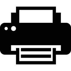 simple vector icon printer

