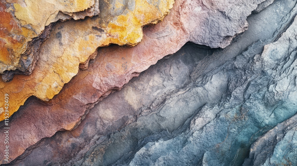 Poster textured layers of natural stone with warm earthy tones and intricate patterns suitable for elegant 
