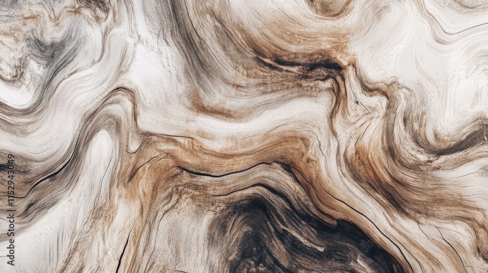 Poster abstract wood texture background with natural swirls and patterns in soft earthy tones for design an