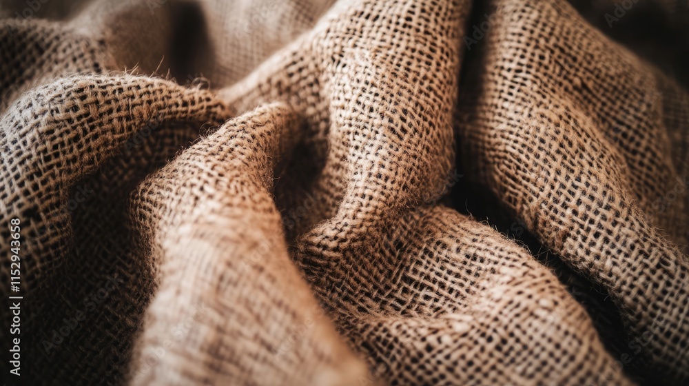 Poster natural burlap fabric texture for rustic background or design elements in creative projects