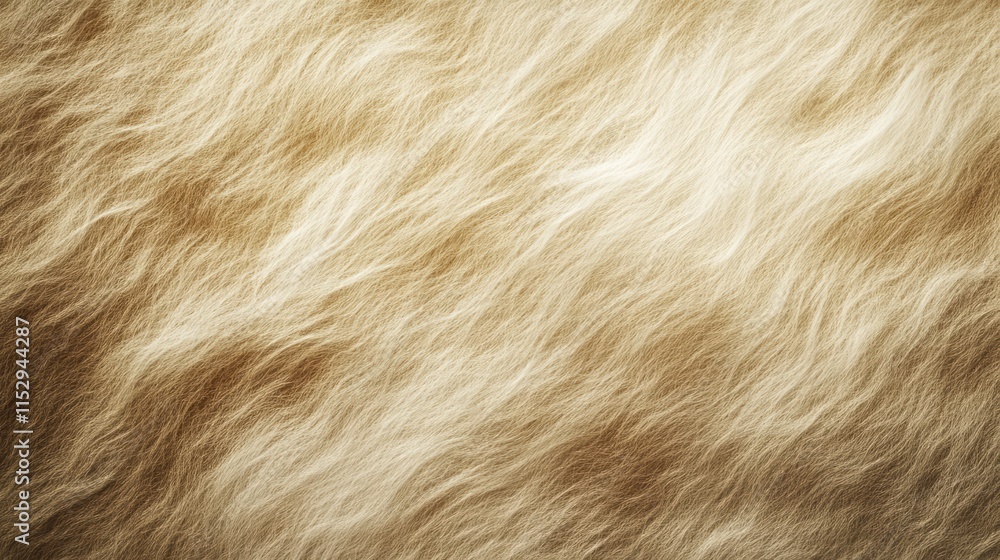Aufkleber natural golden fur texture background with soft wavy strands creating warmth and depth for design an