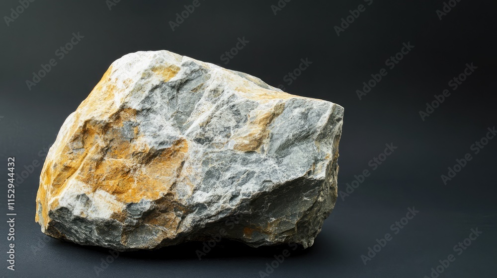 Poster natural stone texture on a black background showcasing natural patterns and colors for design and ar