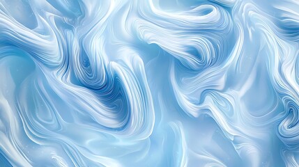 Obraz premium A blue and white abstract painting of a wave