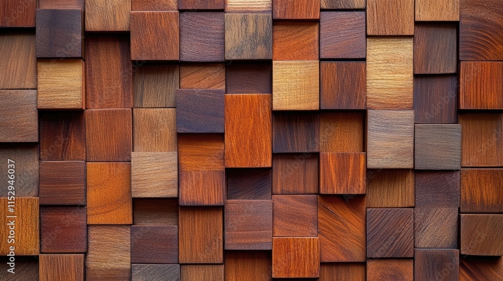 Poster natural wooden blocks texture with varied shades and patterns for background or design use