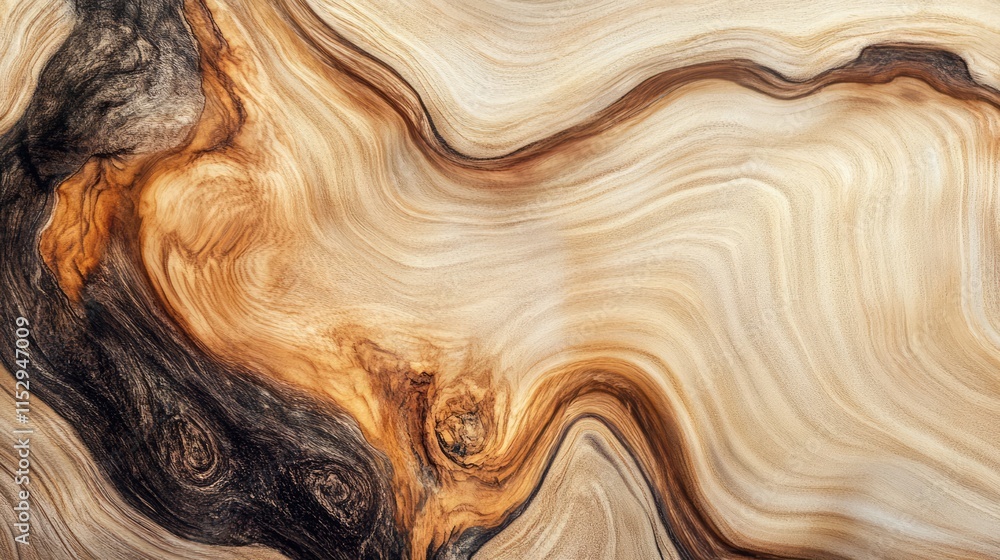 Poster elegant abstract natural wood texture with swirling grain patterns and earthy tones ideal for backgr