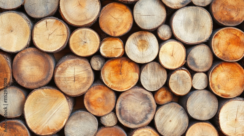 Poster wooden log texture background showcasing diverse natural patterns and colors for rustic design and a