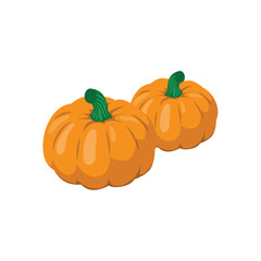 Fresh Autumn Pumpkin Harvest in Rustic Setting