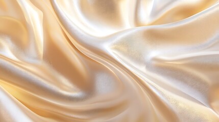 Fototapeta premium A white fabric with a pattern of waves and ripples