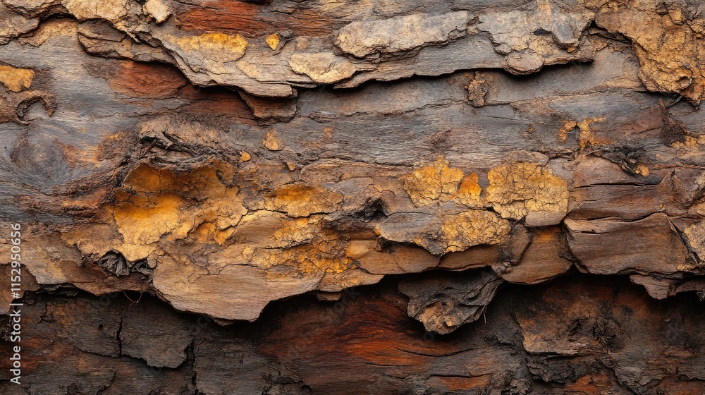 Poster close-up of weathered and rotten wooden fence texture showcasing intricate patterns ideal for backgr