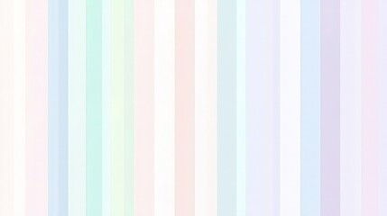 The color gradient of the light pink, blue, and green vertical stripes is a soft pastel color palette with a mix of lavender, mint green, baby blue, sky blue, and pale purple hues. 