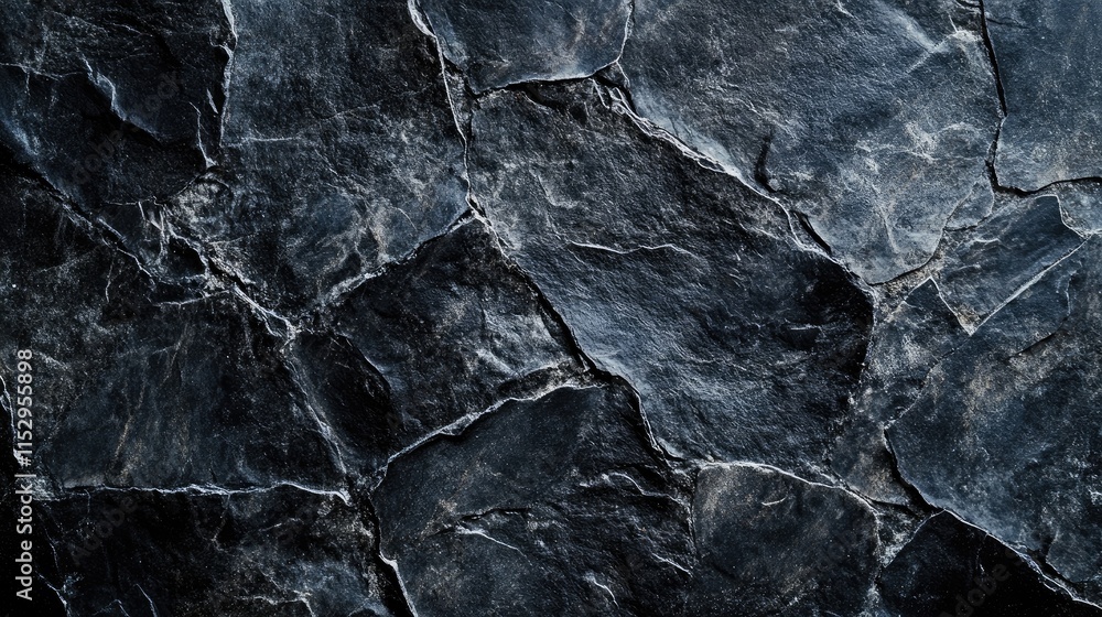 Poster dark stone texture background with natural cracks and patterns suitable for design and architectural