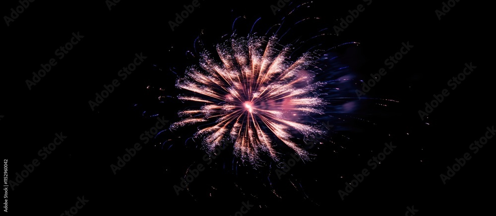 Poster vibrant fireworks display bursting in the night sky creating a stunning visual spectacle of color an