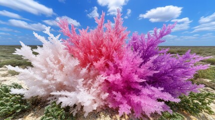 Pastel Crystal Flowers in Desert Bloom