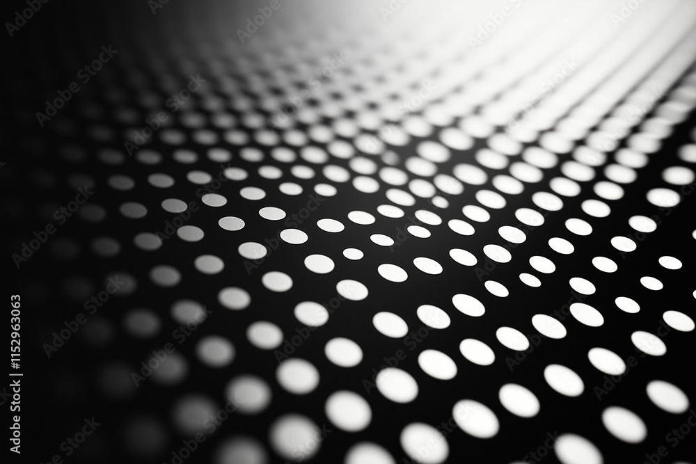 Poster halftone dot pattern background. abstract geometric design with black-and-white textured circles, co