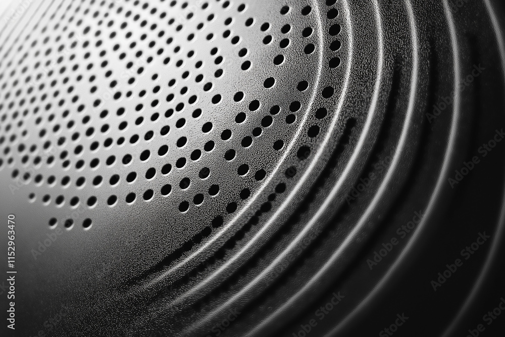 Poster halftone dot pattern background. abstract geometric design with black-and-white textured circles, co