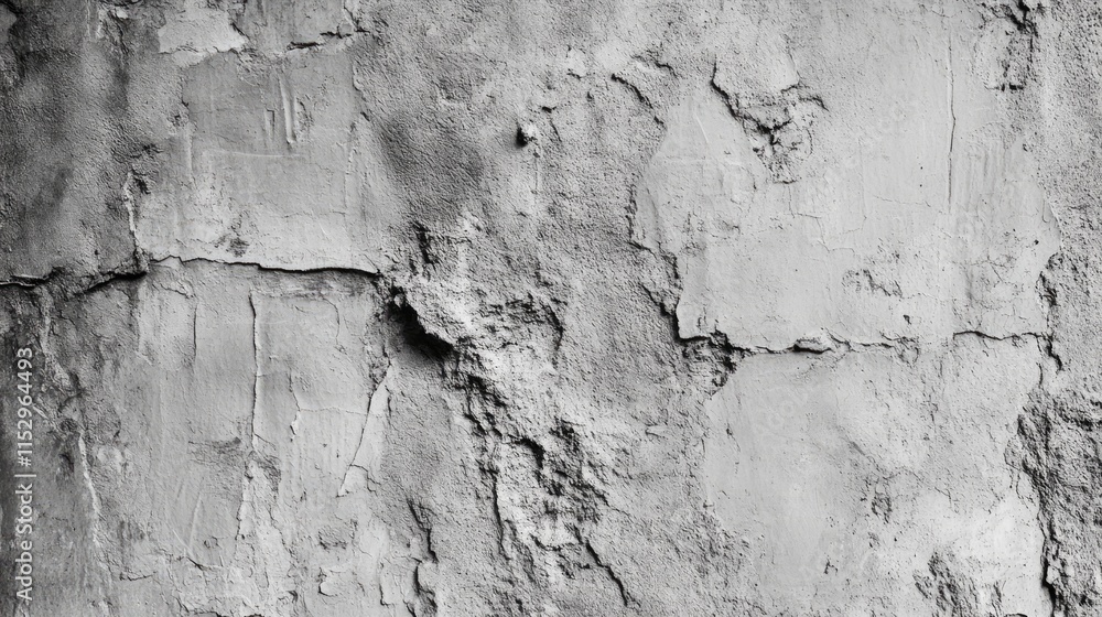 Poster textured gray wall surface with cracks and imperfections suitable for backgrounds or architectural d