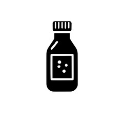 Simple Syrup Bottle Icon 