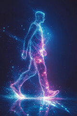 Illuminated Journey: The Fusion of Tech and Humanity