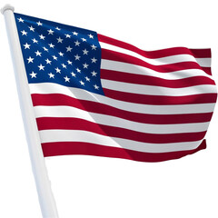 Obraz premium American Flag Element Clipart Transparent Background