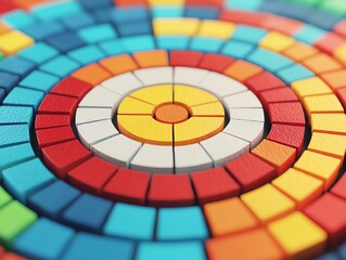 Obraz premium Targeting niche markets with strategic business concepts, Creative business concept, strategy niche