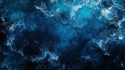 Fototapeta premium Abstract Deep Ocean: A Symphony of Blue Hues